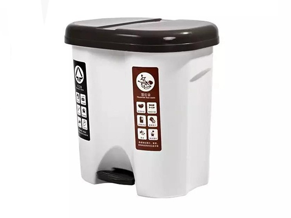 干湿分离双胆25L垃圾桶 